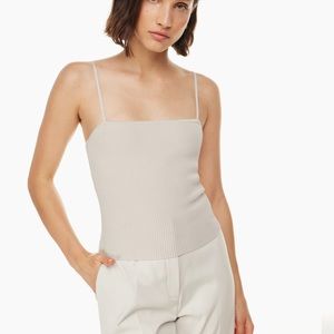 Aritzia Sculpt Knit Cami Top Orange